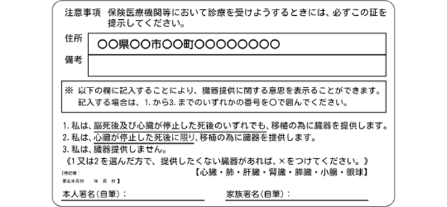 健康保険被保険者証